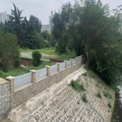 Flood control barrier for river channel